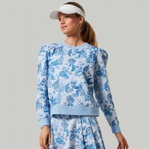 NWT Tuckernuck Heirloom Floral Puff Sleeve Sweater